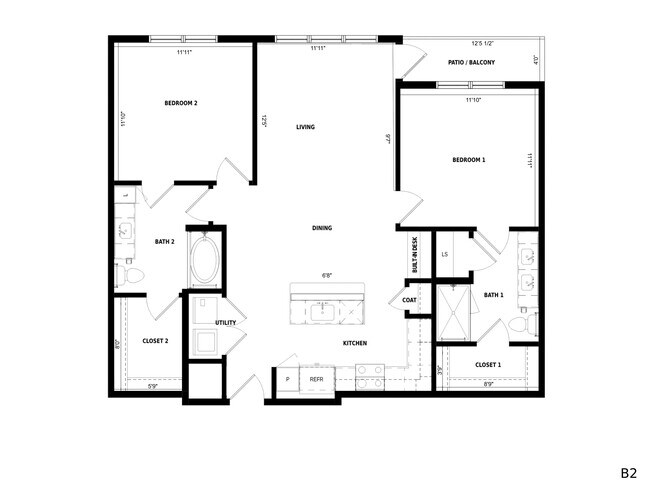 Floorplan - Standard on the River