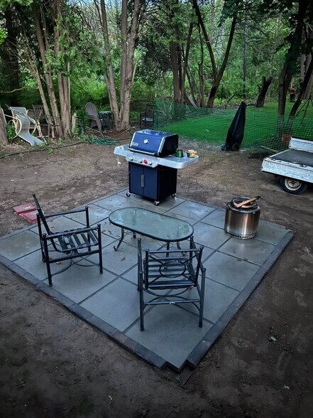 Patio and Grill Set Up (Before Grass and Fence) - 370A Washington St