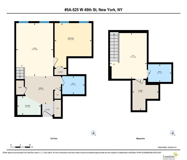Floorplan - 525 W 49th St