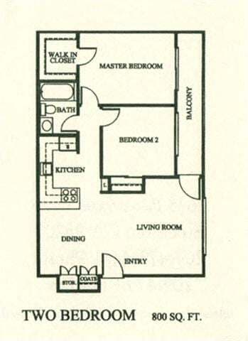 Floorplan - Delta Village Apartments