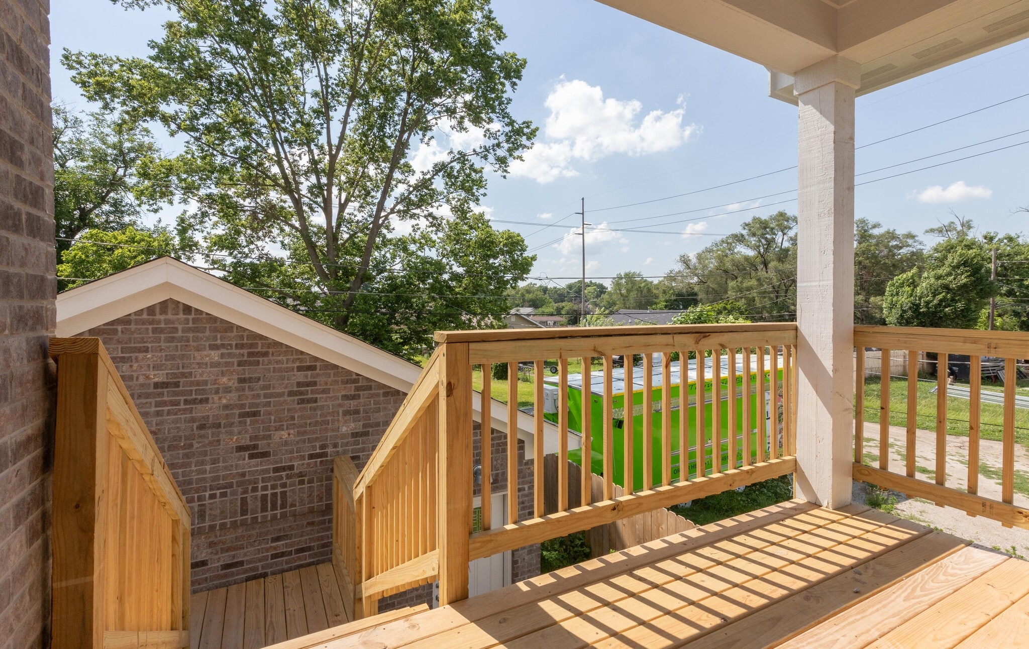 Upstairs Unit A Back Porch - 752 N Elder Ave