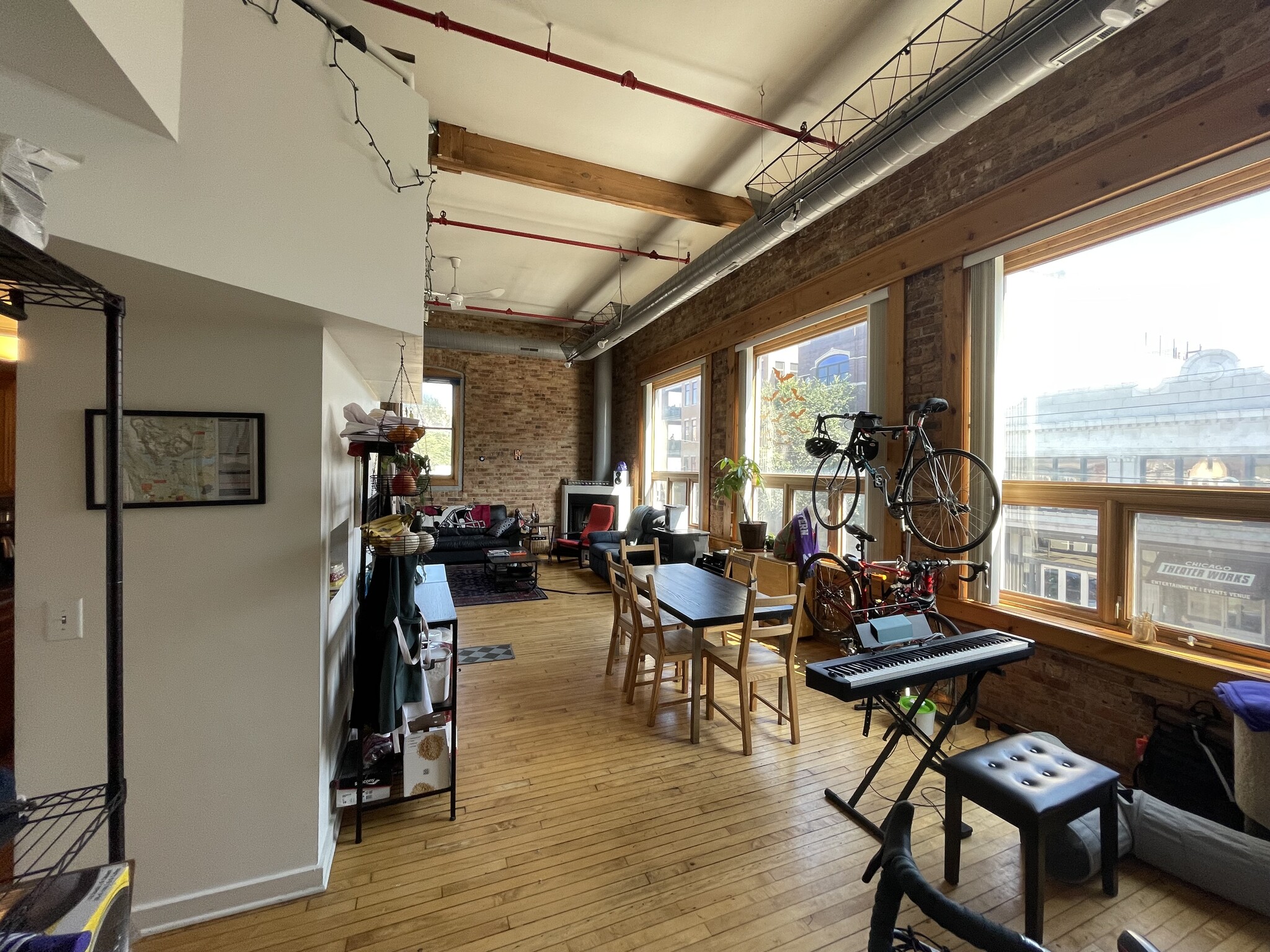 South front windows - 1114 W Belmont Ave