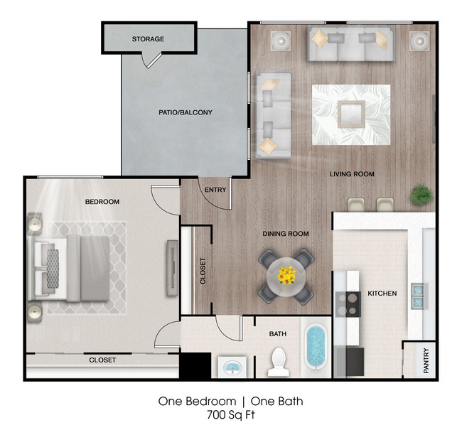 Floorplan - Villas at Cantamar Apartments