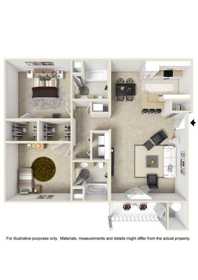 Floorplan - The Pointe Apartment Homes