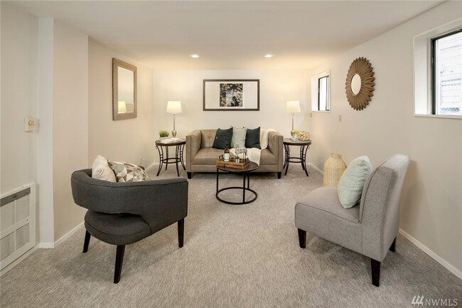 [staged] Living room right off of kitchen - 815 N 41st St