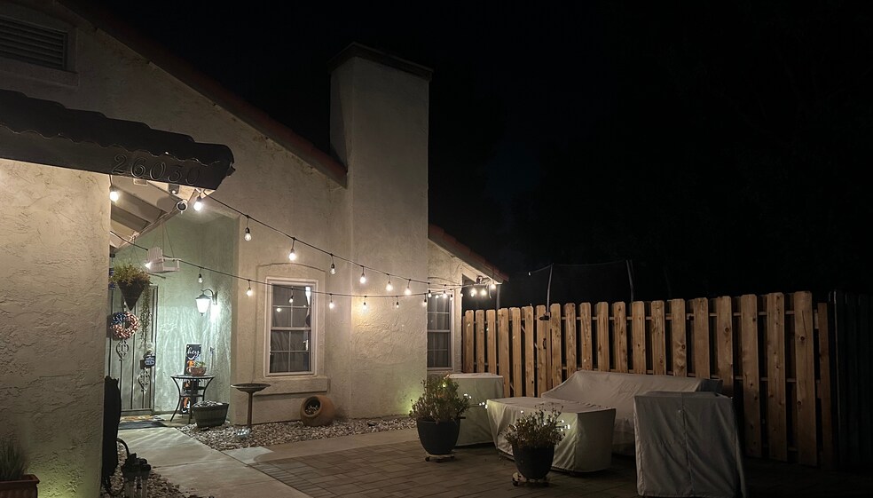 Front Yard Night - 26030 Fox Run Ct