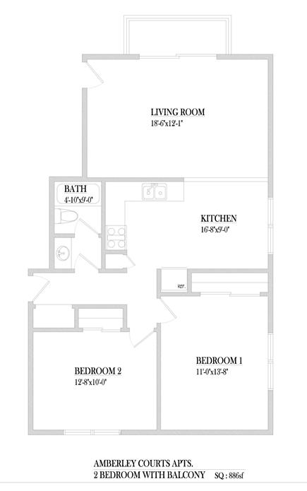 2BR/1BA - Astoria Commons