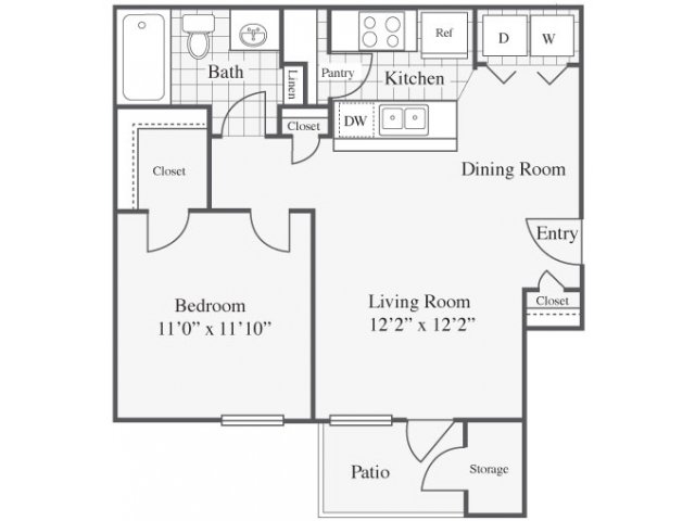 Floorplan - Radius at The Domain