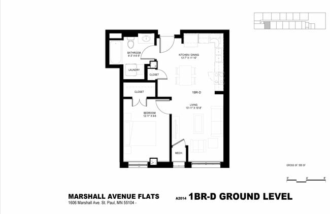 Floorplan - Marshall Avenue Flats