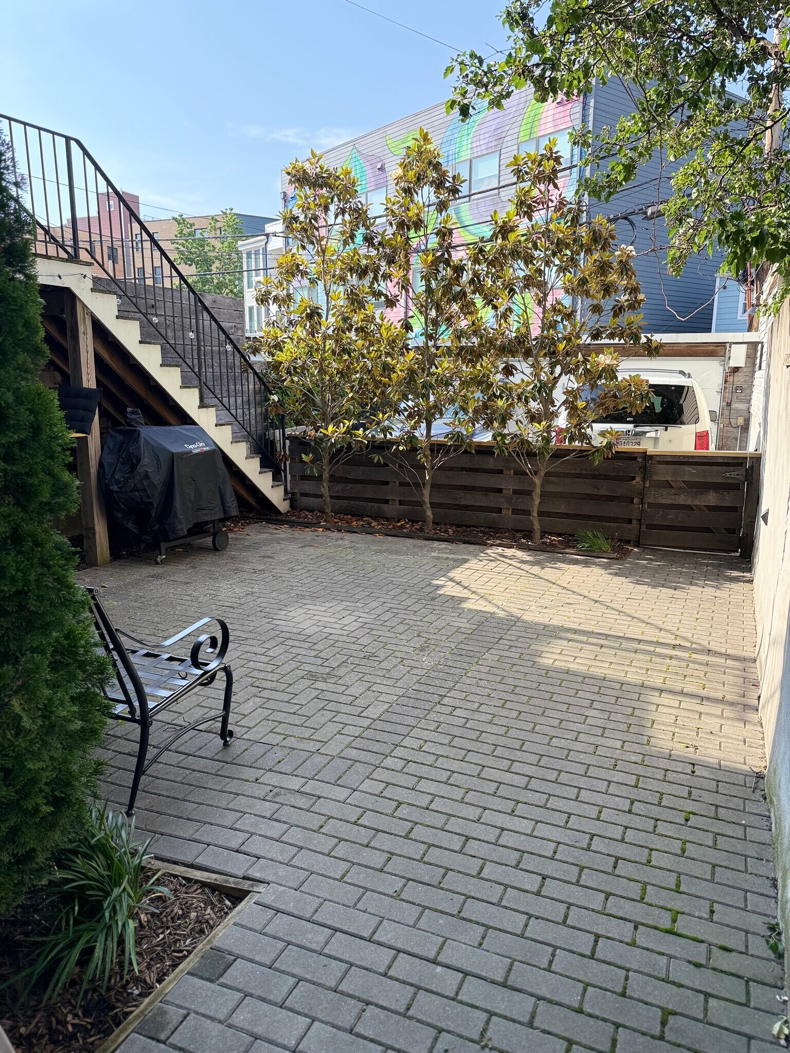 Large Paver Patio with Off-Street Parking - 1232 I St NE
