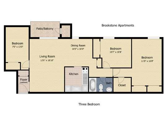 3 Bedroom - Brookstone