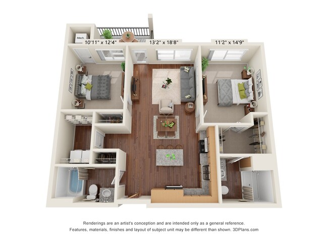 Floorplan - Heritage at Church Ranch 55+ Apartments