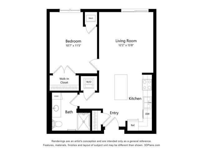 Floorplan - The Winslow 62+ Apartments