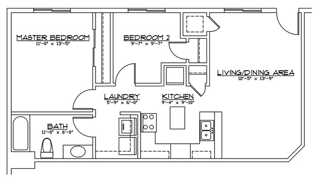 Floorplan - Park Place Apartments