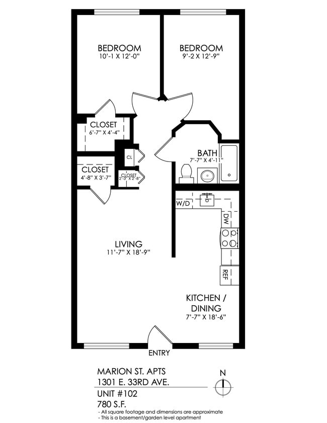 Floorplan - Marion Street Apartments