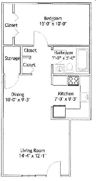 1BR/1BA - Mayflower Crossing Apartments