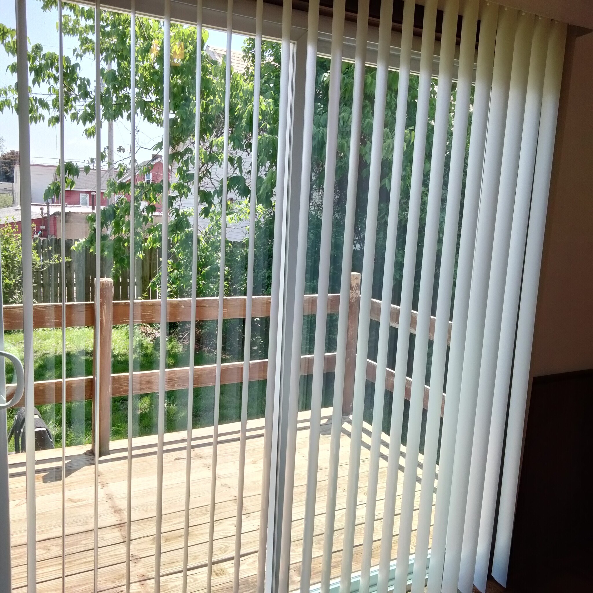 Sliding door leading to back deck and yard - 108 21st St