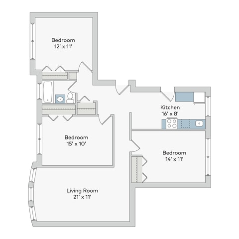 Floorplan - 5222-38 S. Drexel Avenue