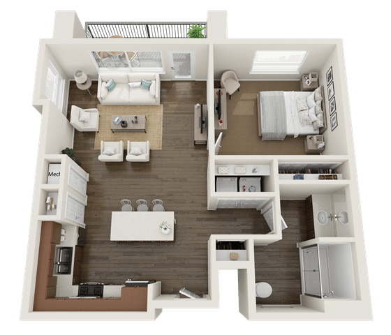 Floorplan - Foothill Lofts Apartments and  Townhomes