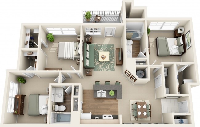 Floorplan - Heritage Lake Apartments