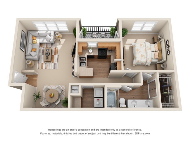 Floorplan - The Canyons Apartments