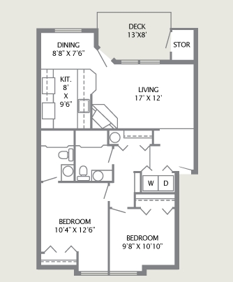 Two Bed, Two Bath - Cascade View