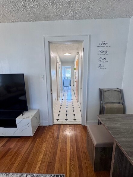 Hallway from LR to Kit - 136 Rothwell Ave