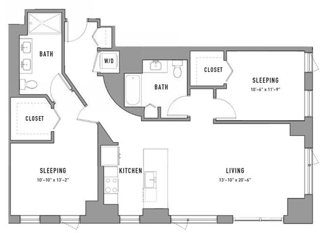 Floorplan - Residences at Addison Clark