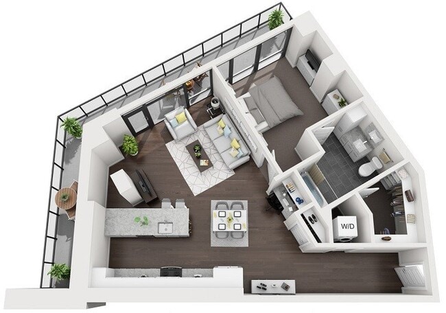 Floorplan - 1000 Speer by Windsor