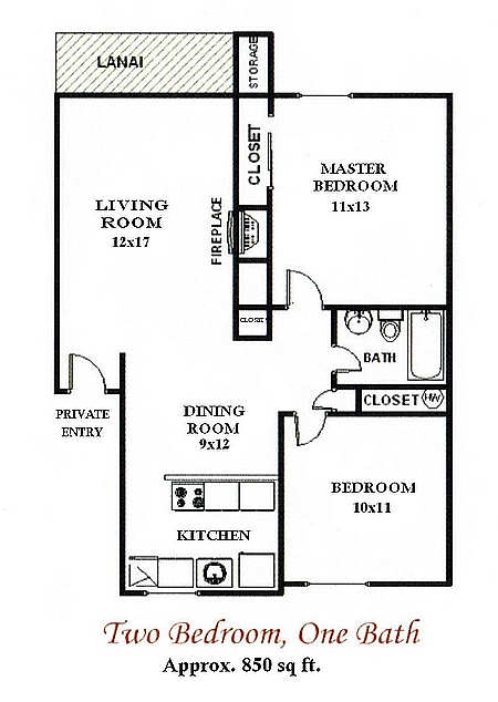 2BR/1BA - Copperstone Apartment Homes