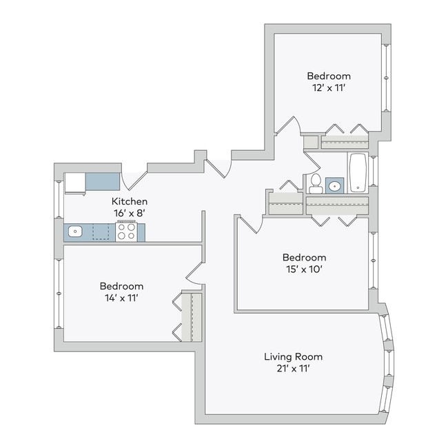 Floorplan - 5222-38 S. Drexel Avenue