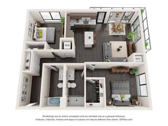 Floorplan - Claro at the Waterfront