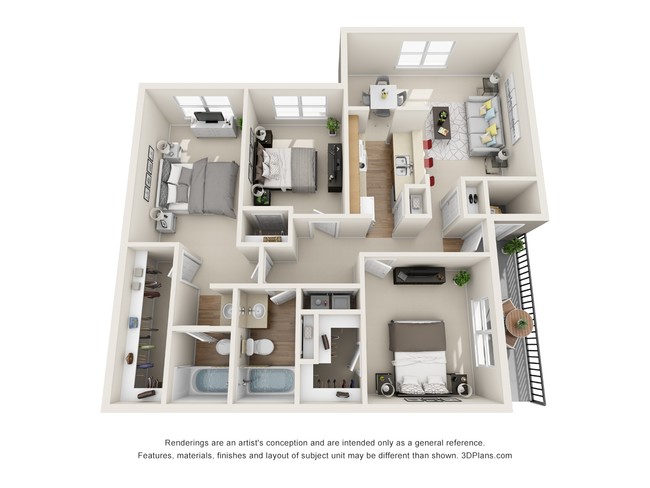 Windfern-Pointe_3x2-2-1083-Sq-ft-Jasmine.jpg - Windfern Pointe Apartments