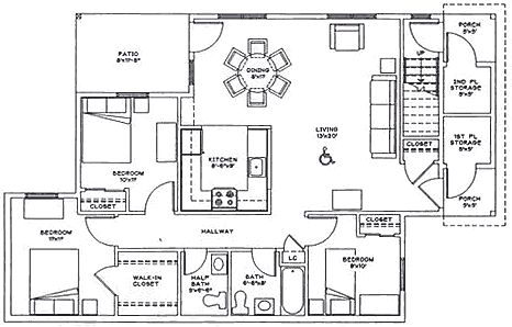3BR/2BA - Linderman Creek II Apartments