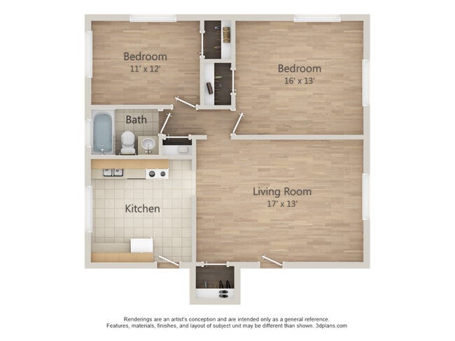 Floorplan - Cameron Court Apartments