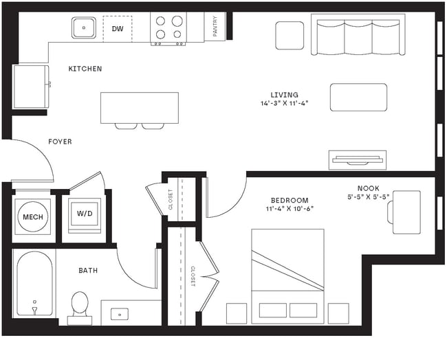 Floorplan - St. Albans Lofts