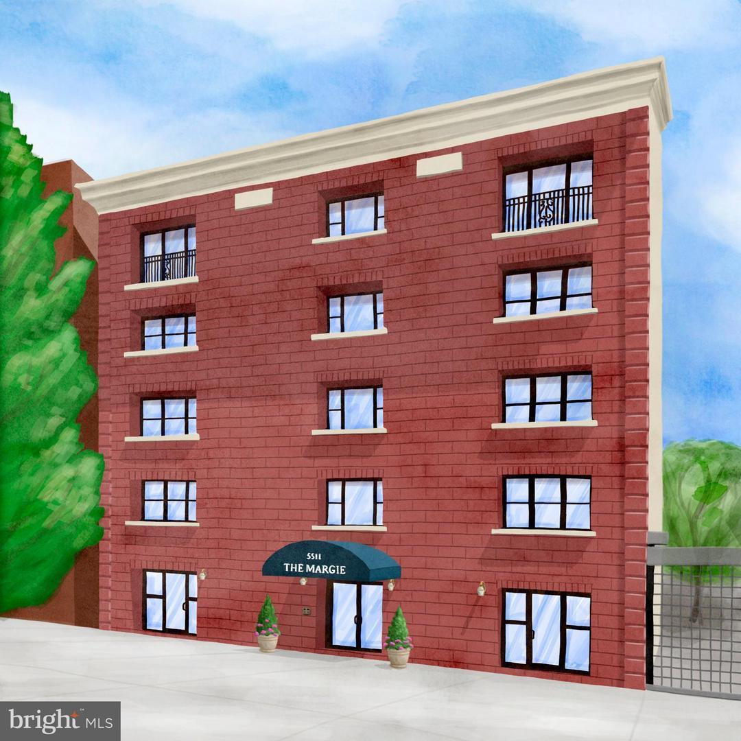 Rendering of the facade - 5511 Colorado Ave NW