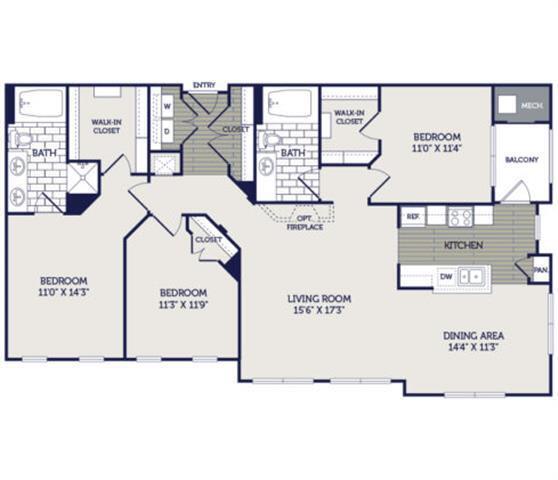 Floorplan - The Residences at Congressional Village