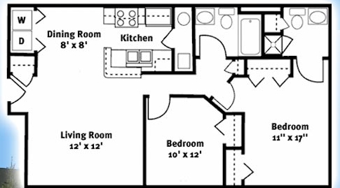 2BR/2BA - Bridgewater