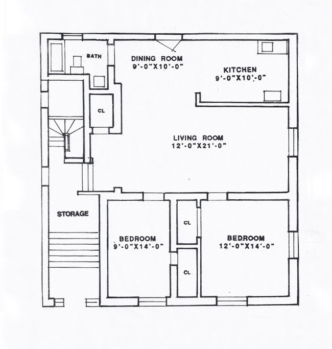Floorplan - 437-59 W. Belmont Ave.