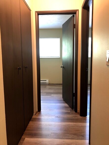 Hallway with large linen closet - 3808 SE Cesar Estrada Chavez Blvd