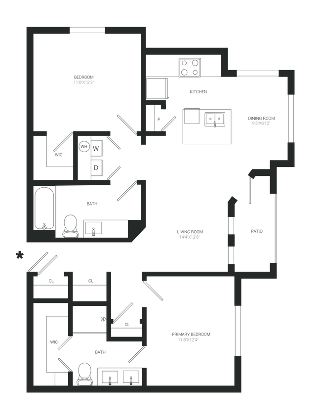 Floorplan - Gray Branch Apartments