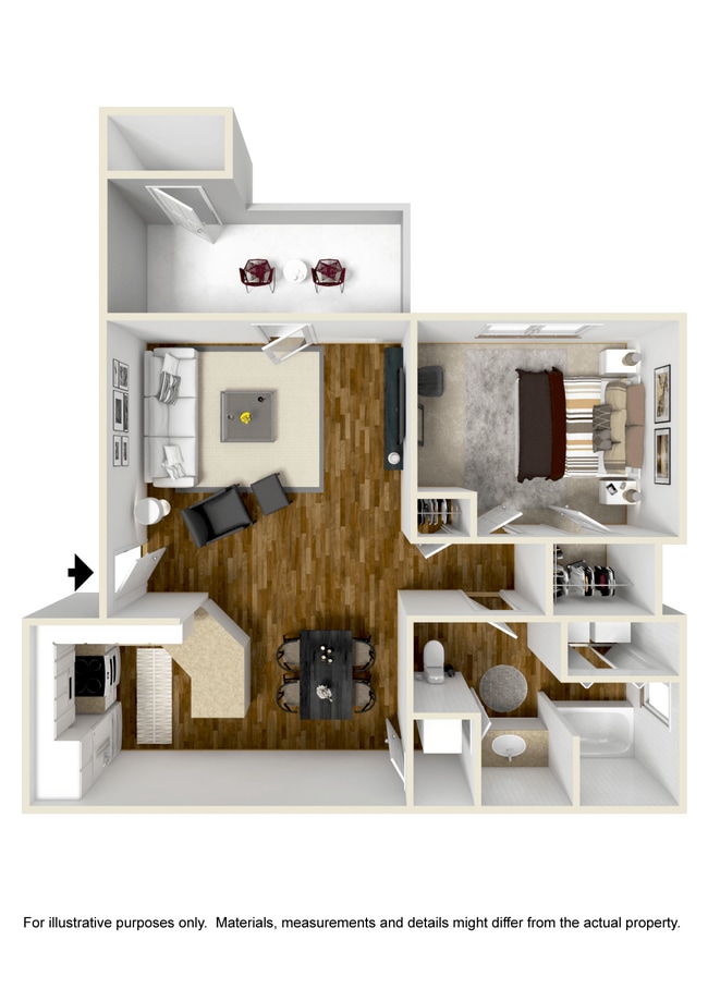 Floorplan - Lagniappe of Biloxi Apartment Homes