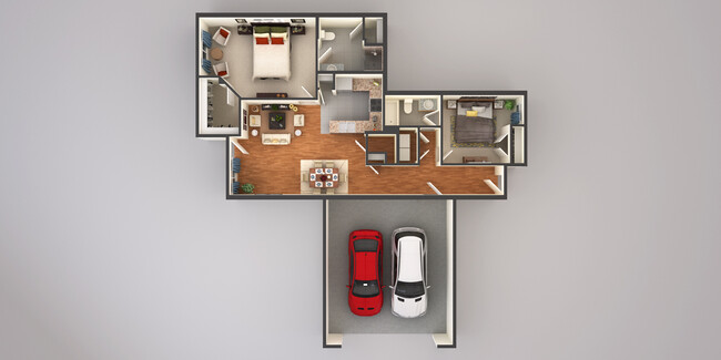 Floorplan - Shadow Crest - Luxury Townhomes