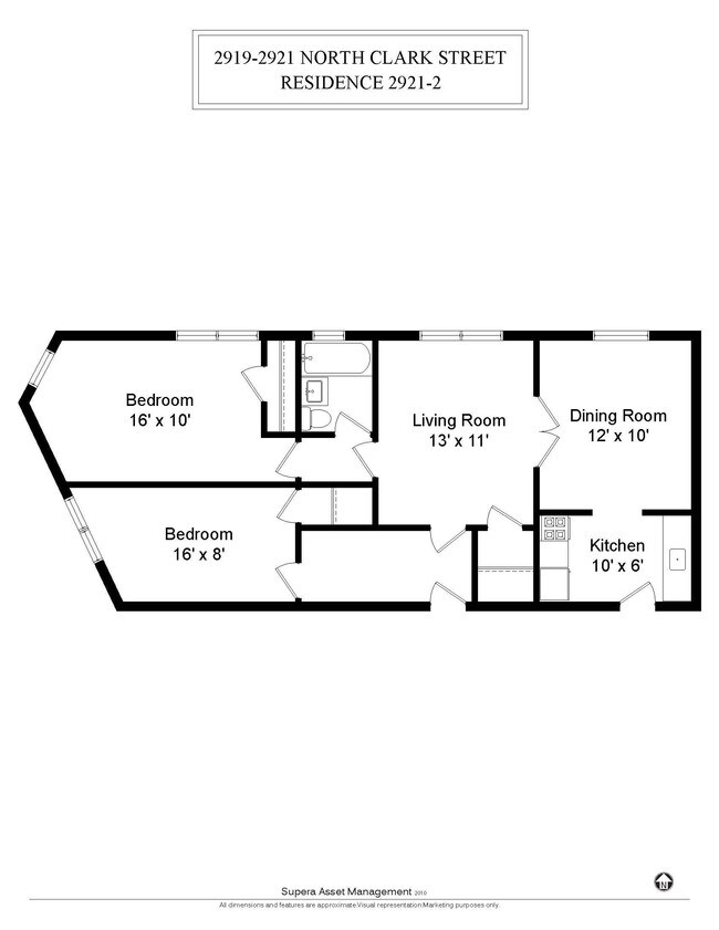 2 Bedroom / 1 Bath / 800 Sq.Ft. - 649-57 W. Oakdale / 2919-21 N. Clark