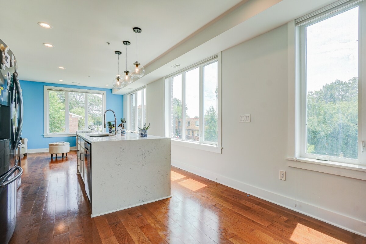 Super Bright South Facing Windows in Living Room and Kitchen - 800 21st St NE