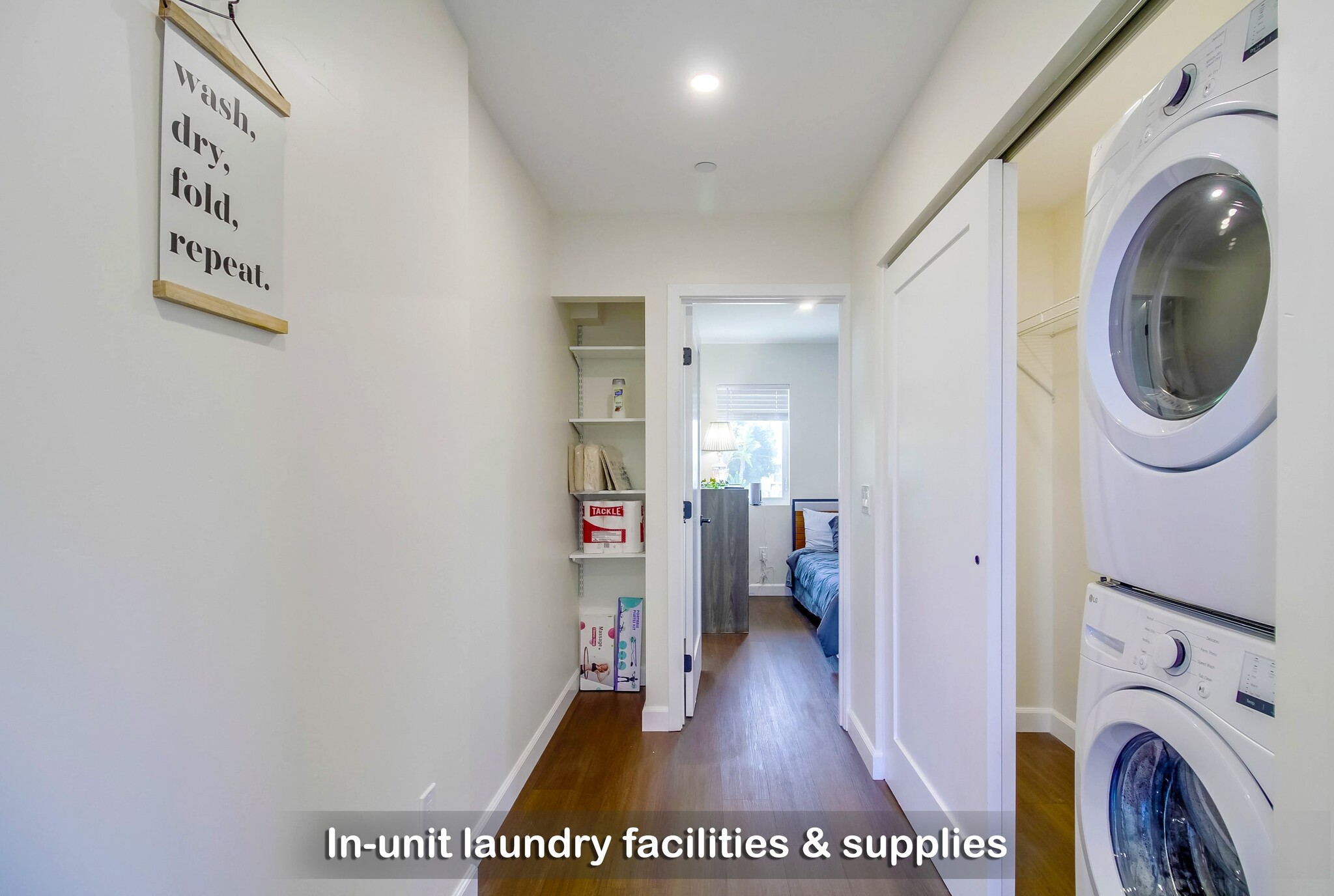 Guests are welcome to use the washer and dryer, and all laundry supplies are fully stocked. - 723 E 22nd St