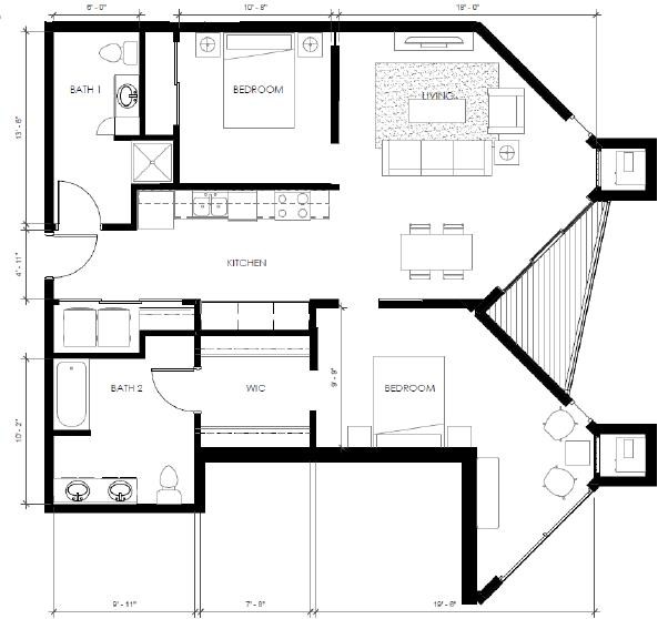 Floorplan - The Bridges Lofts