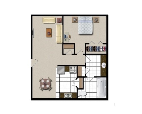 1 Bedroom 1 Bath - Fairway Apartments