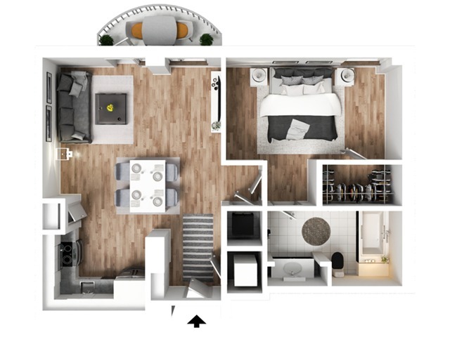 E1 Floorplan - The Peach Atlanta